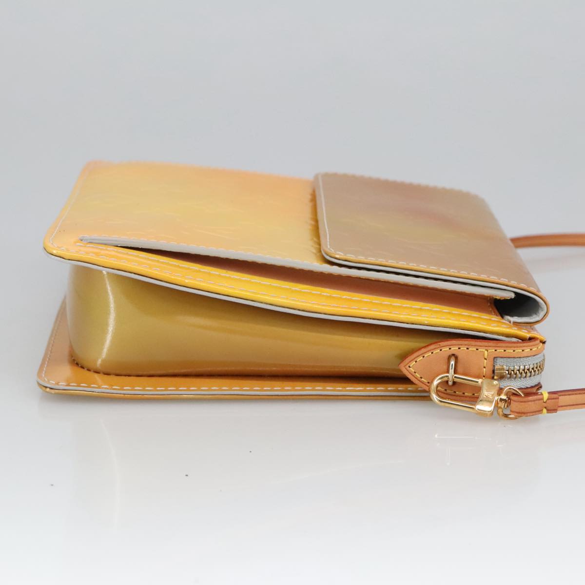 Louis Vuitton Mott Yellow Patent Leather Shoulder Bag