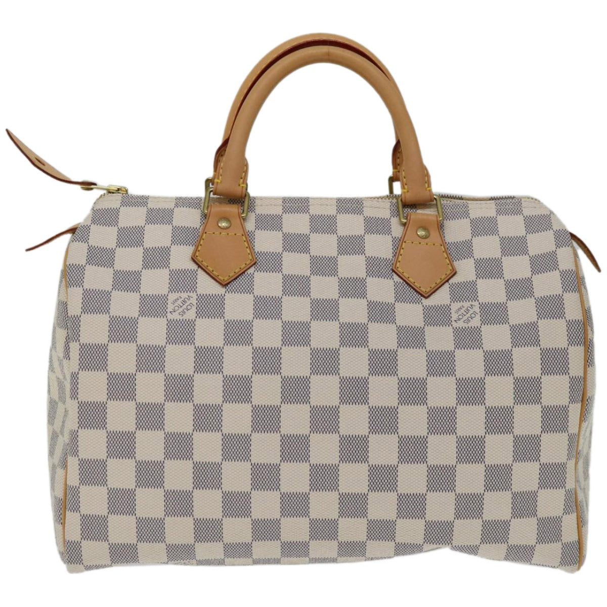 Louis Vuitton Speedy 30 White Canvas Handbag