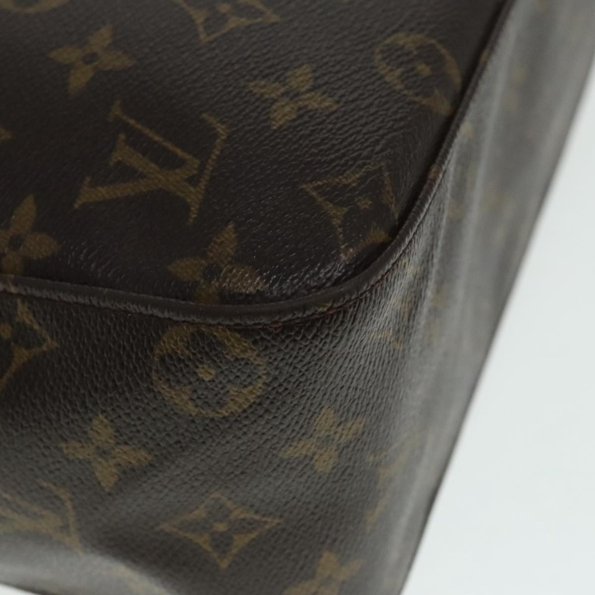 Louis Vuitton Looping Gm Brown Canvas Shoulder Bag