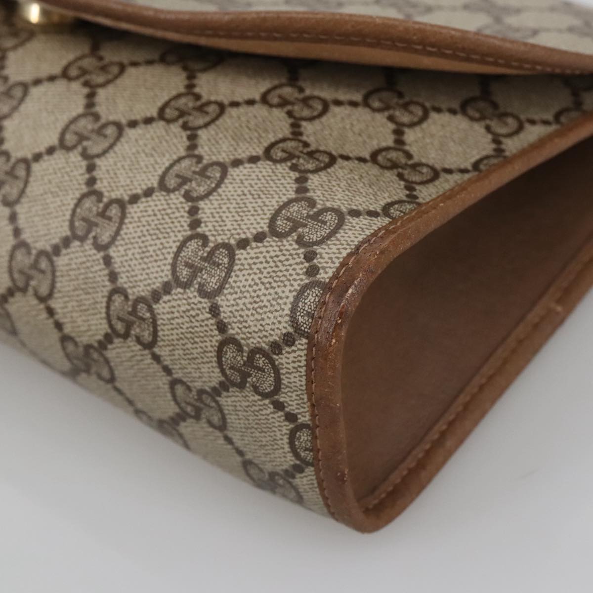 Gucci Sherry Beige Canvas Clutch Bag