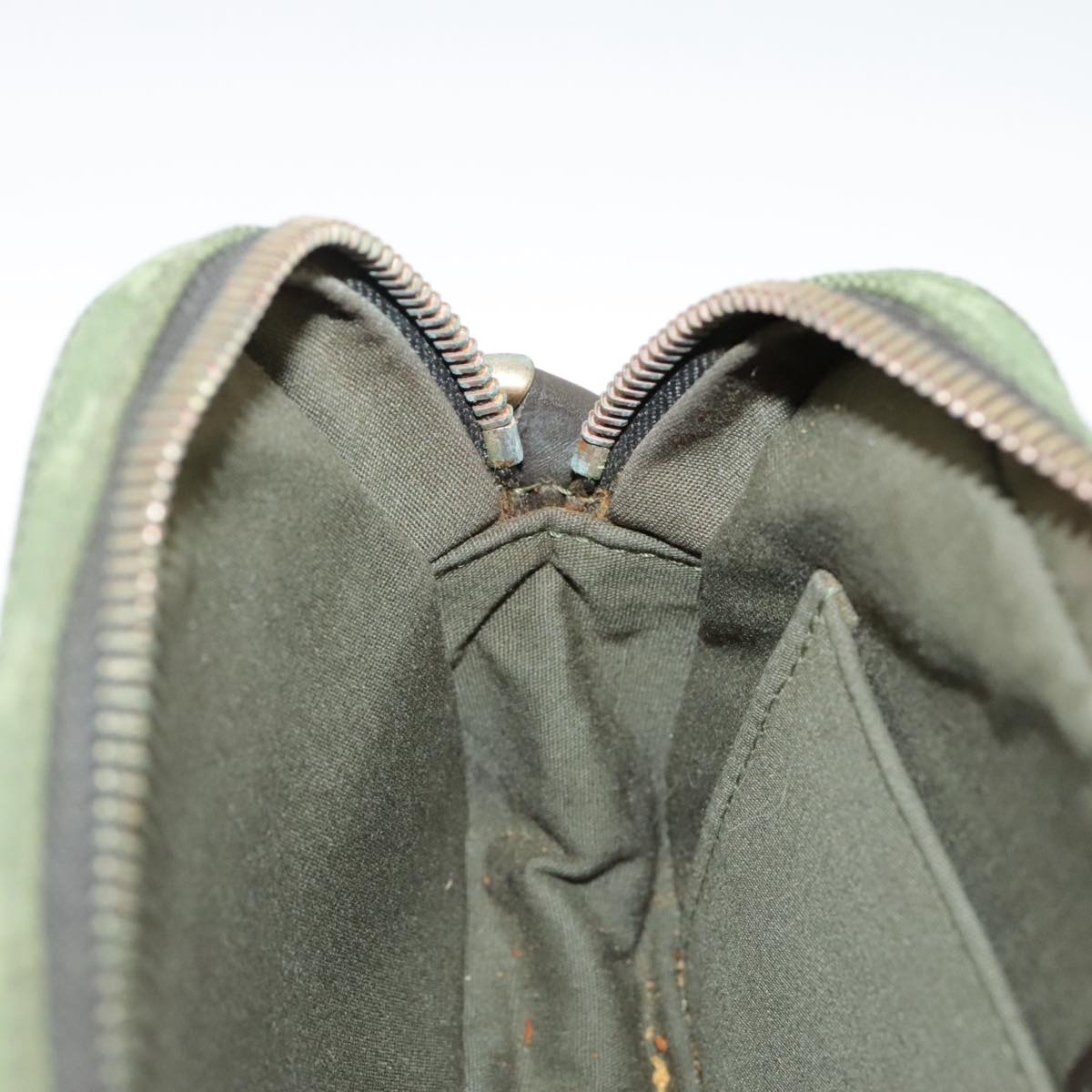 Louis Vuitton Juliette Khaki Canvas Shoulder Bag