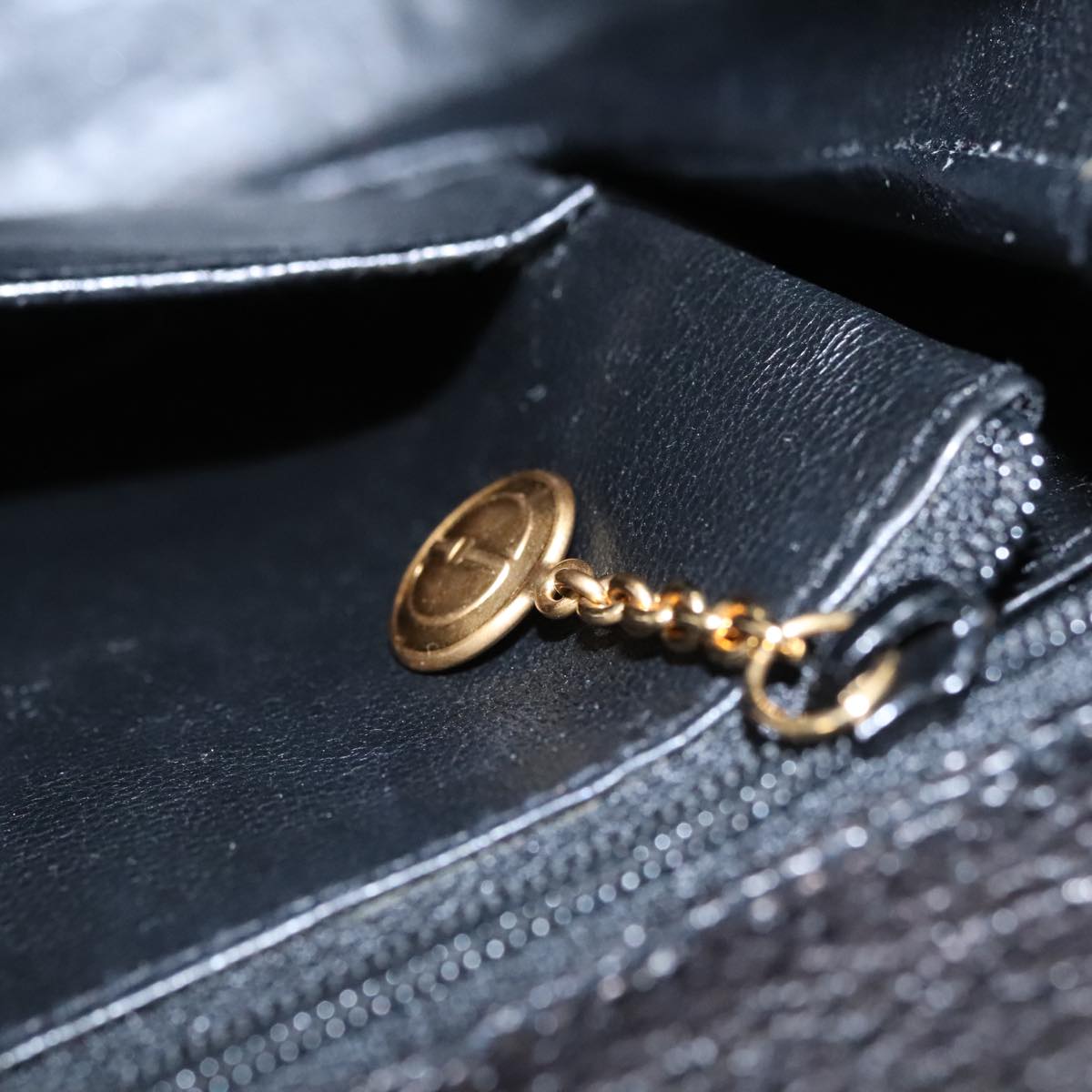 Gucci Bamboo Black Leather Handbag