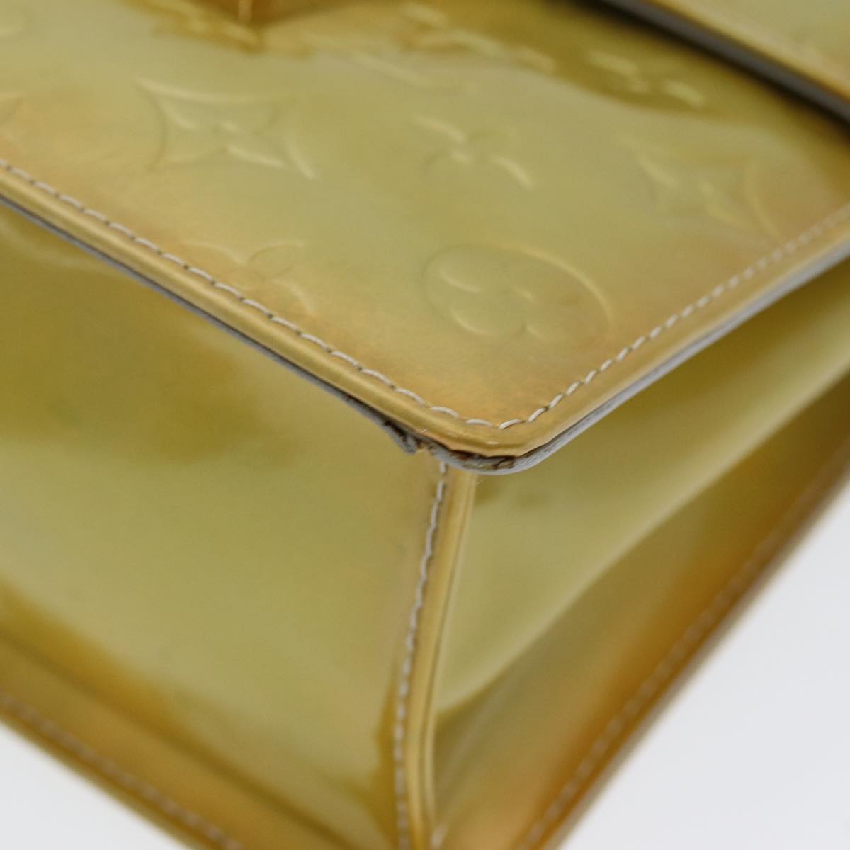Louis Vuitton Spring Street Khaki Patent Leather Handbag