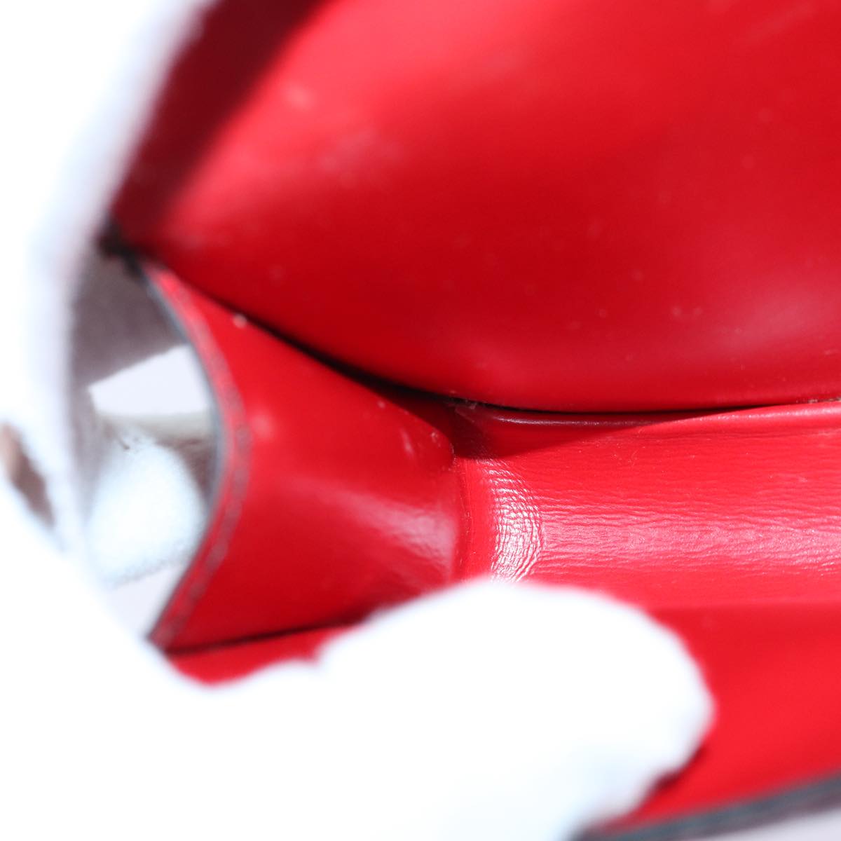 Louis Vuitton Tilsitt Red Leather Clutch Bag
