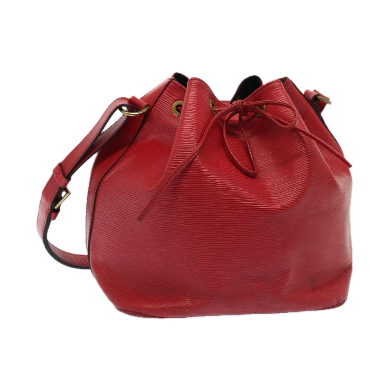 Louis Vuitton Noe Red Leather Shoulder Bag