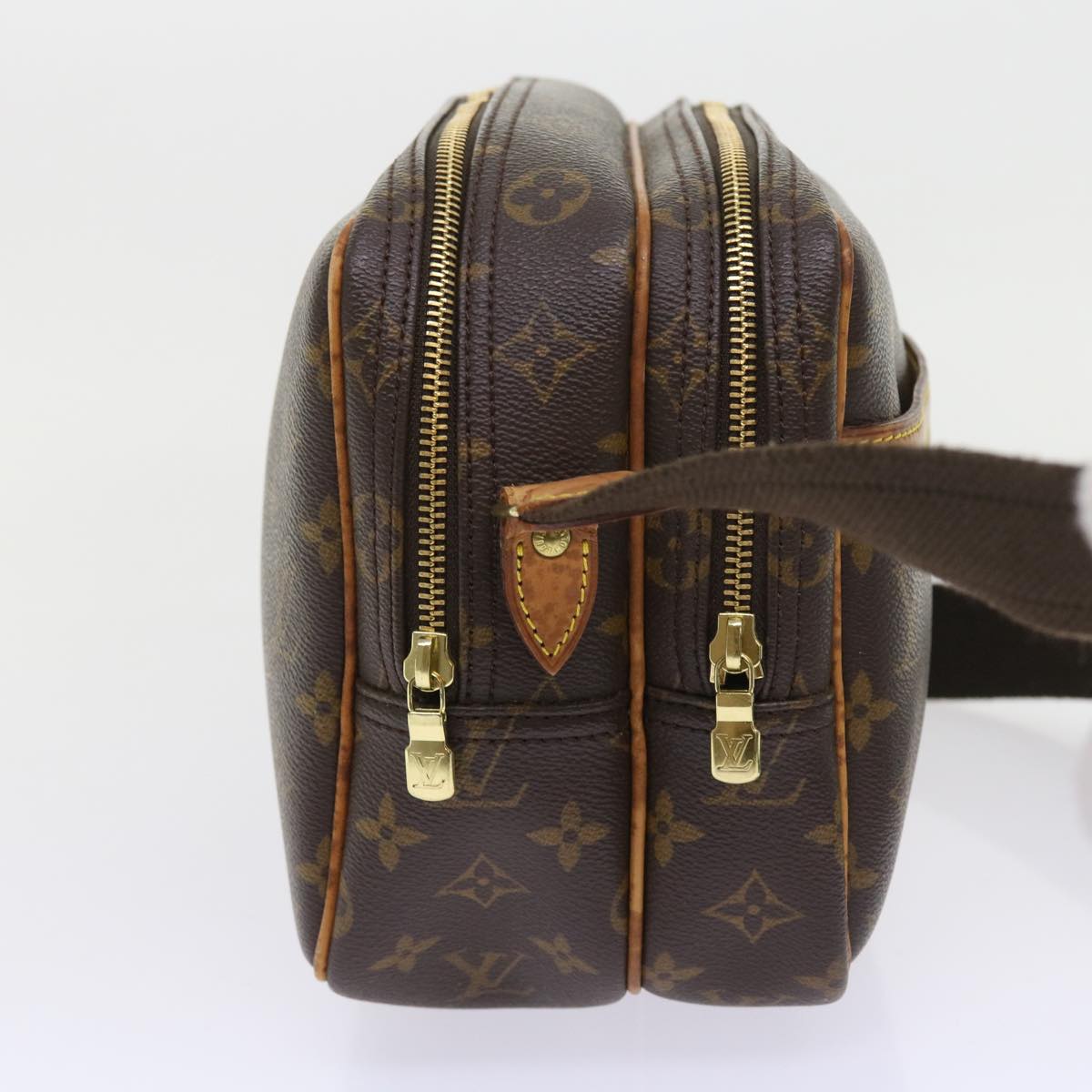 Louis Vuitton Reporter Brown Canvas Shoulder Bag