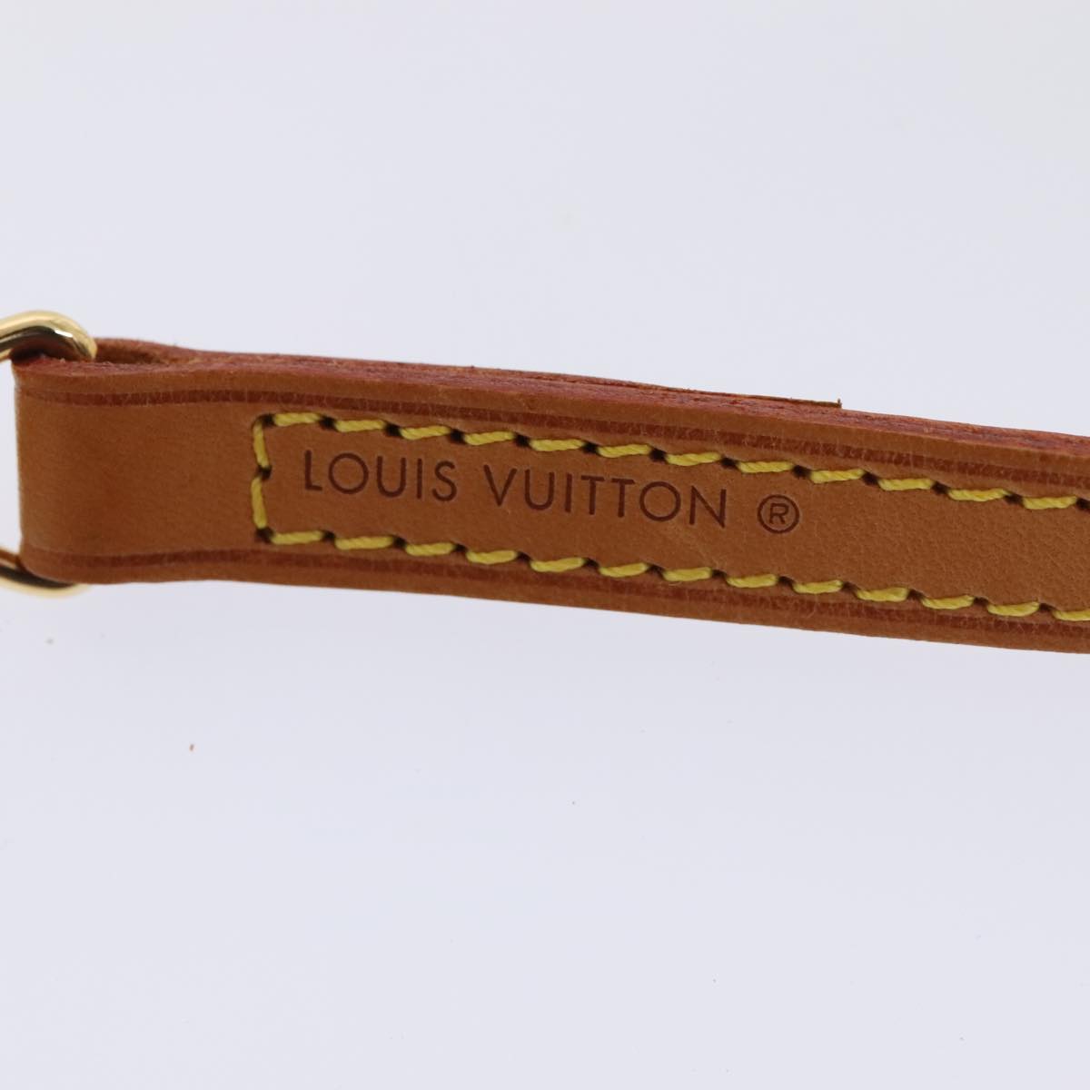 Louis Vuitton Shoulder Strap Beige Leather Bag Jewelry