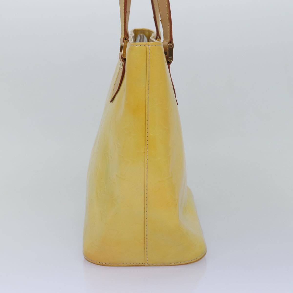 Louis Vuitton Houston Yellow Patent Leather Handbag