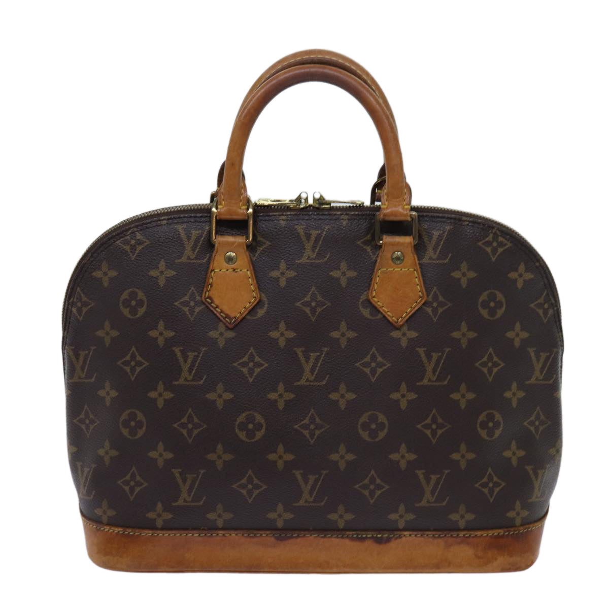 Louis Vuitton Alma Brown Canvas Handbag