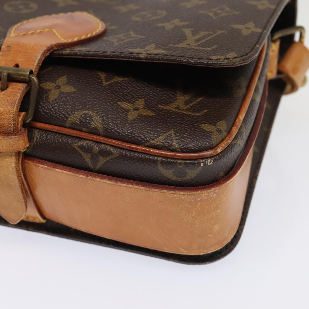 Louis Vuitton Cartouchière Brown Canvas Shoulder Bag