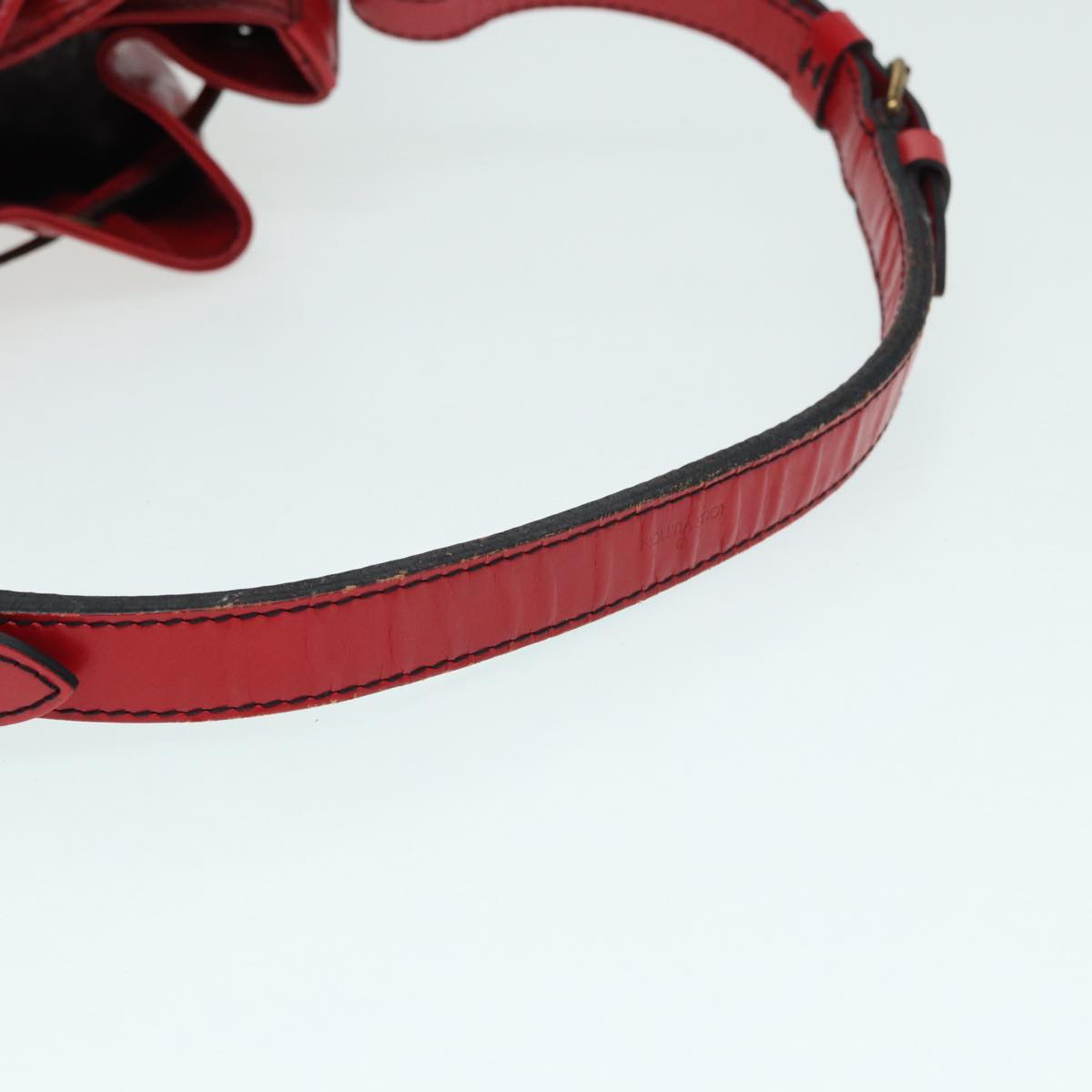 Louis Vuitton Petit Noé Red Leather Shoulder Bag