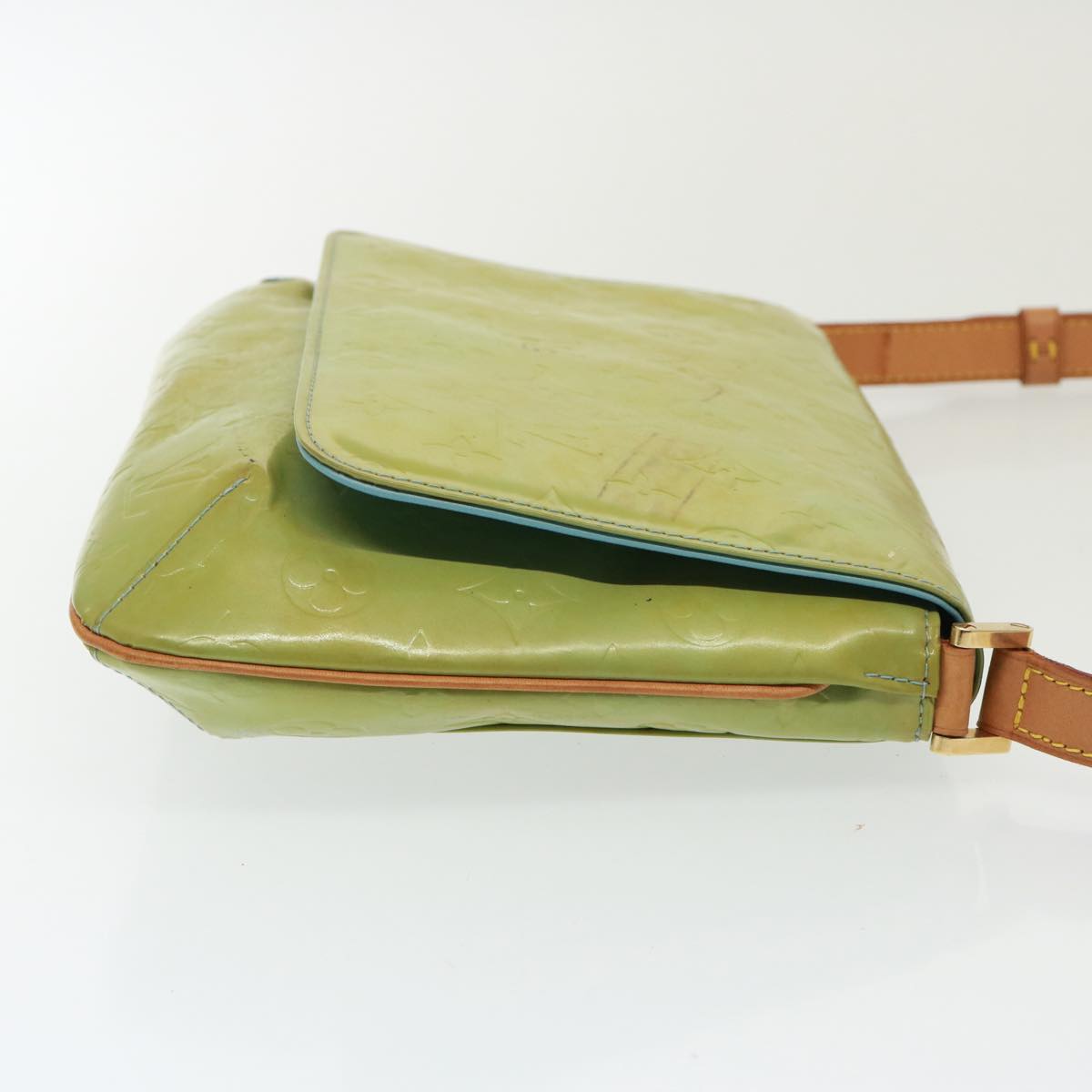 Louis Vuitton Thompson Street Green Patent Leather Shoulder Bag