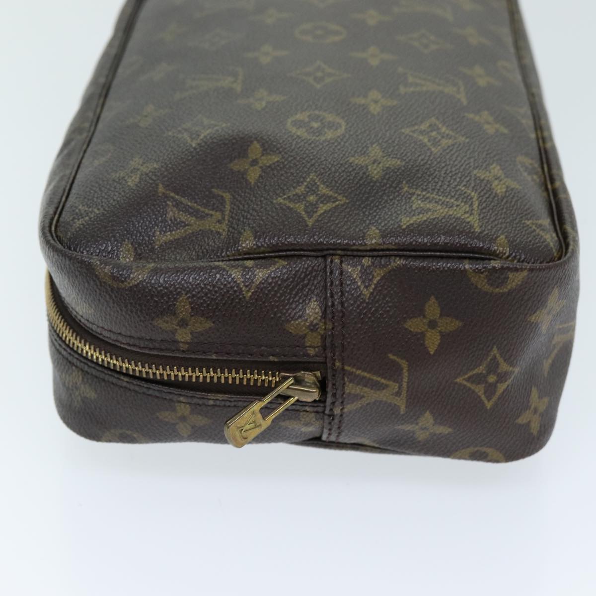 Louis Vuitton Trousse De Toilette Brown Canvas Clutch Bag
