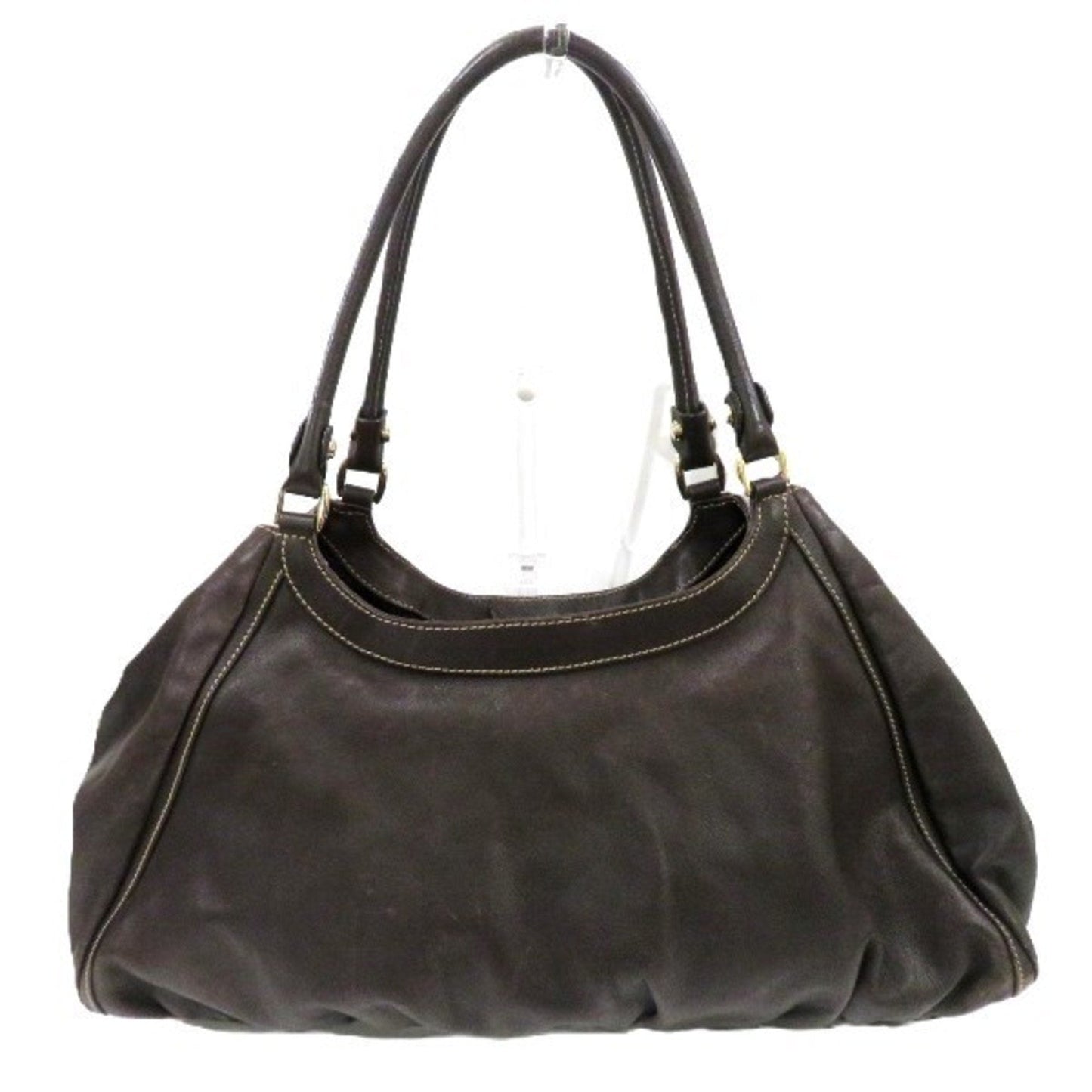 Gucci Brown Leather Handbag Tote Bag