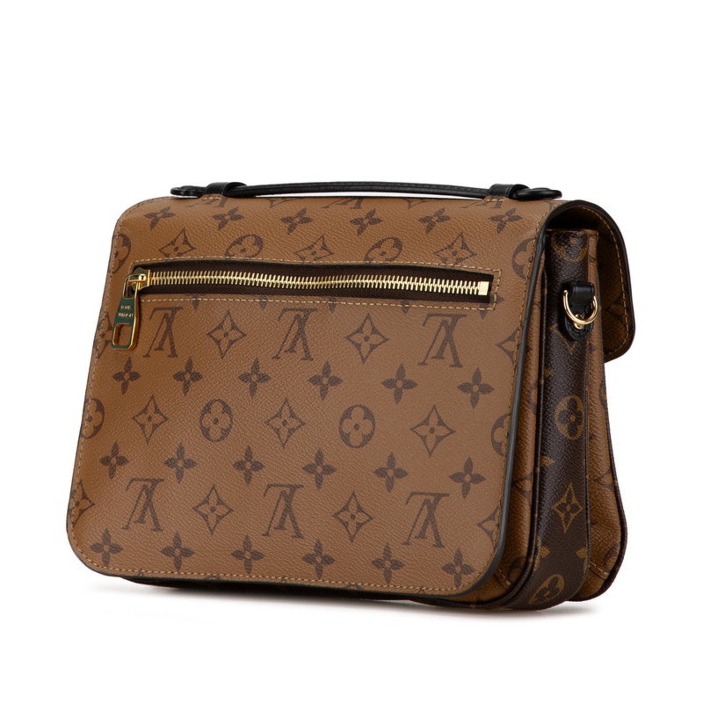 Louis Vuitton Monogram Reverse Brown Pvc Leather Handbag Pochette Shoulder Bag