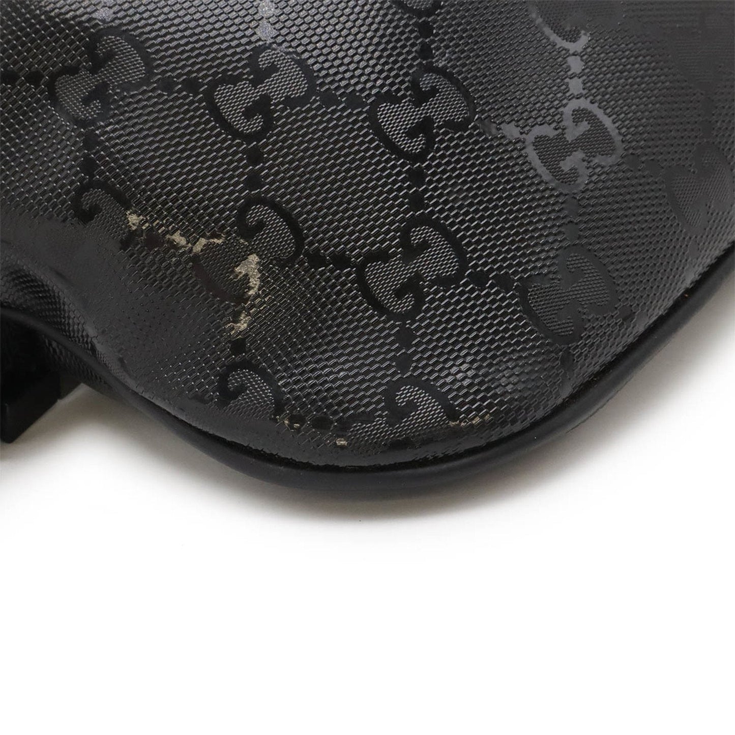Gucci Black Coated Canvas Leather Fanny Pack Pouch