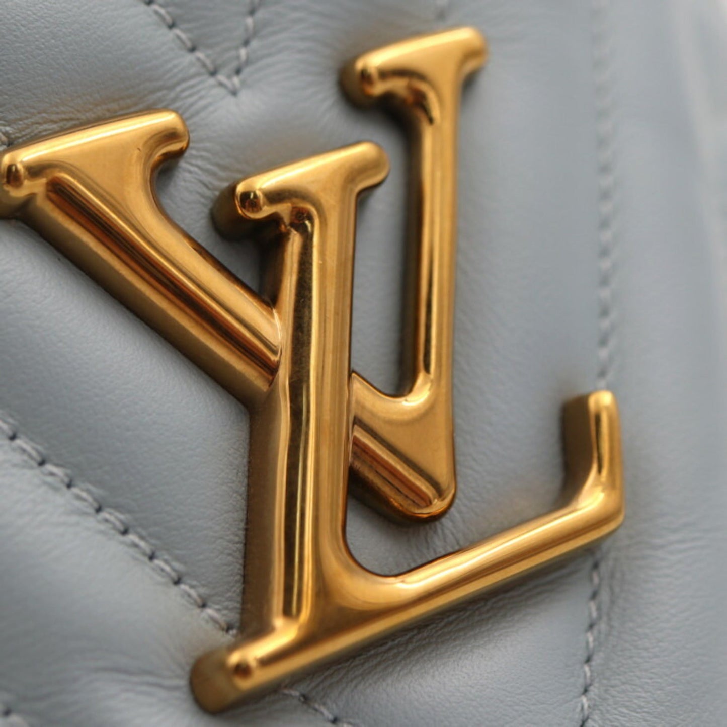 Louis Vuitton Light Blue Leather Fanny Pack Shoulder Bag