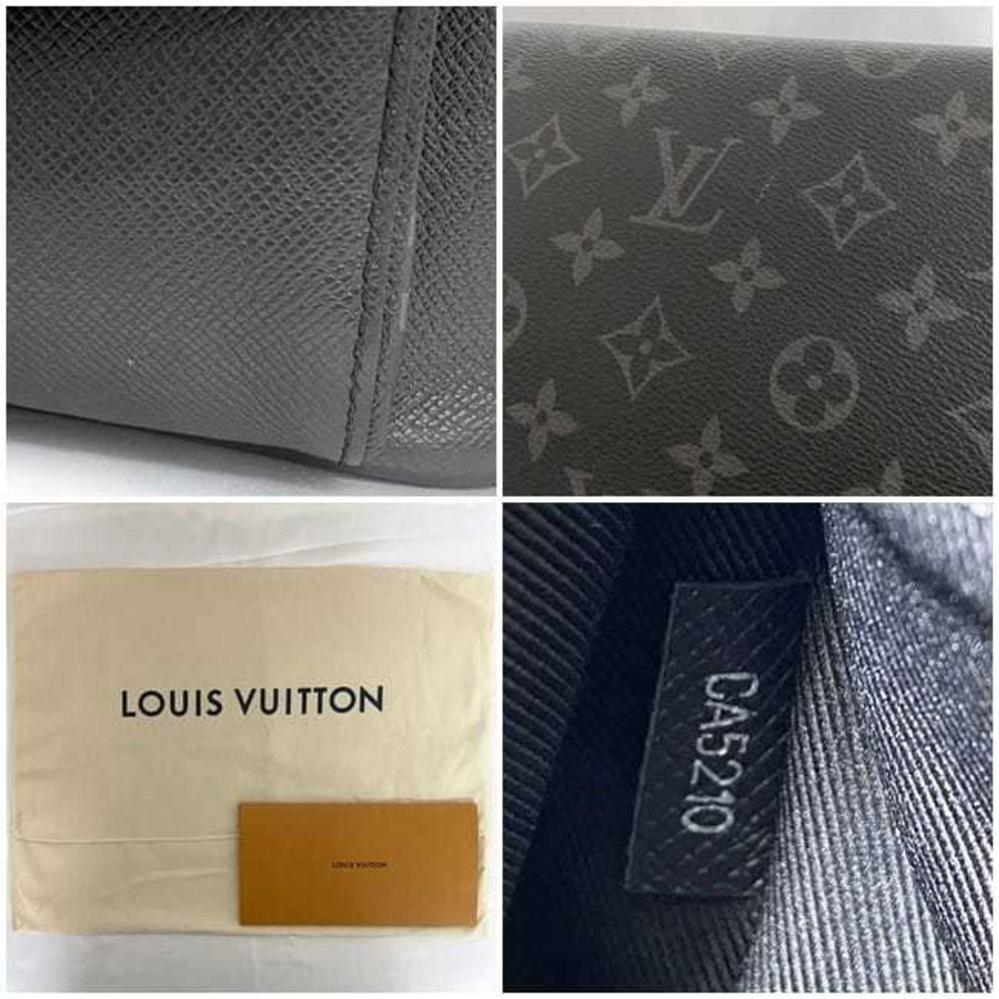 Louis Vuitton Taigarama Black Gray Monogram Eclipse Taigarama Shoulder Bag