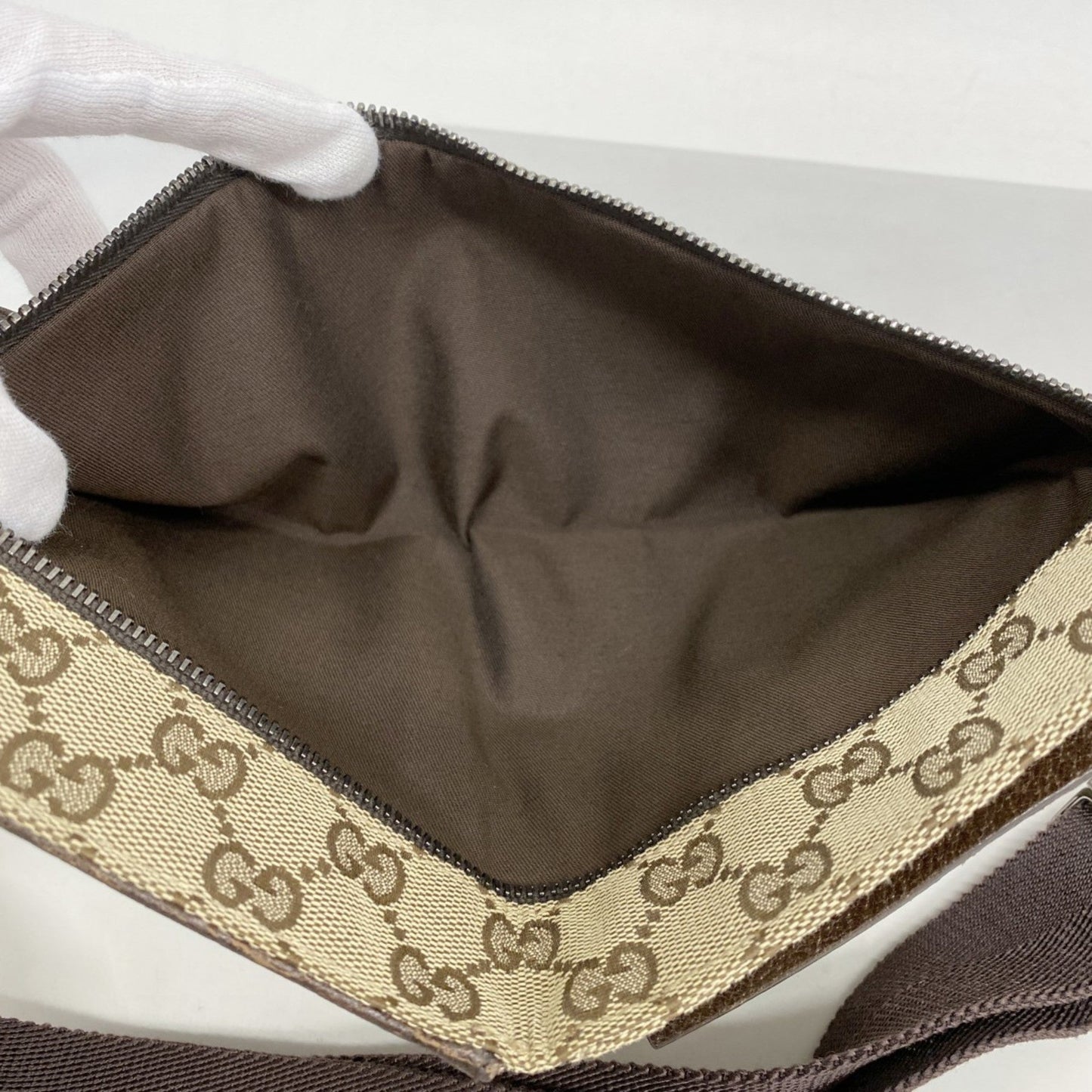 Gucci Brown Canvas Fanny Pack