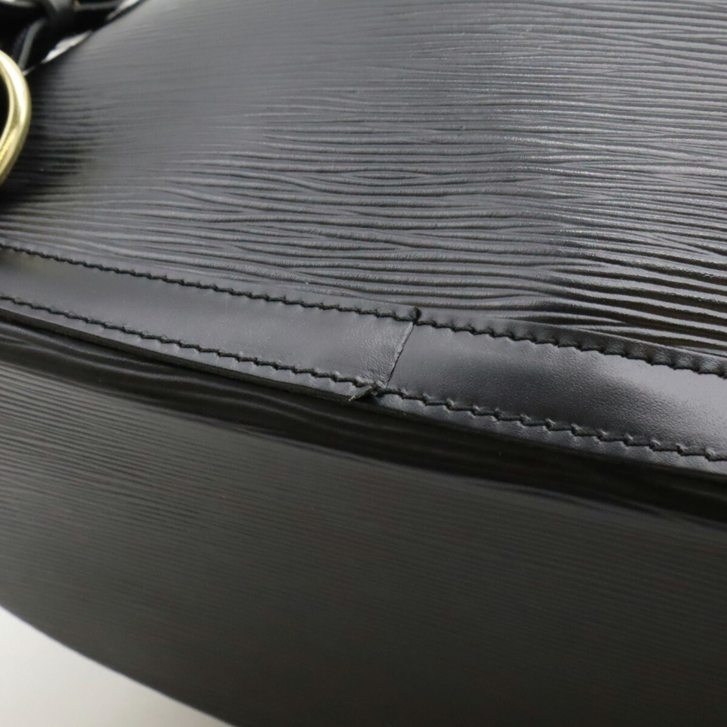 Louis Vuitton Black Noir Epi Leather Backpack Shoulder Bag