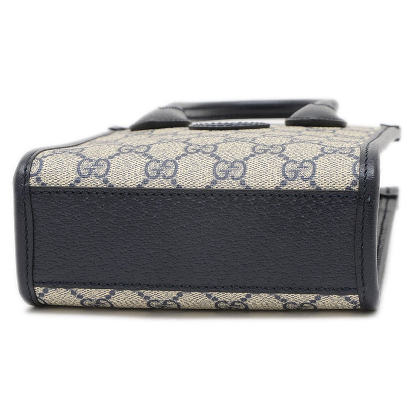 Gucci Beige Navy Gg Supreme Handbag Shoulder Bag Tote Bag