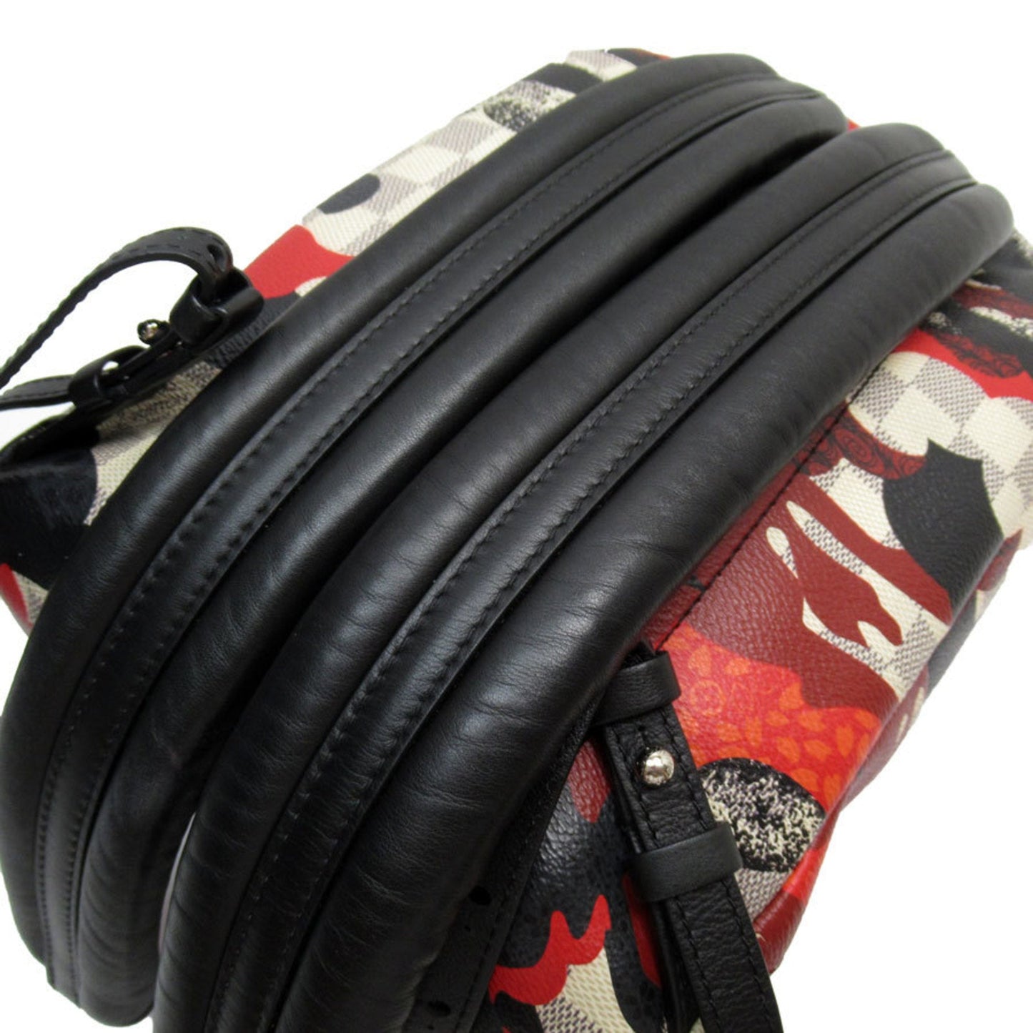Louis Vuitton Azur Black Red Color Damier Azur Backpack
