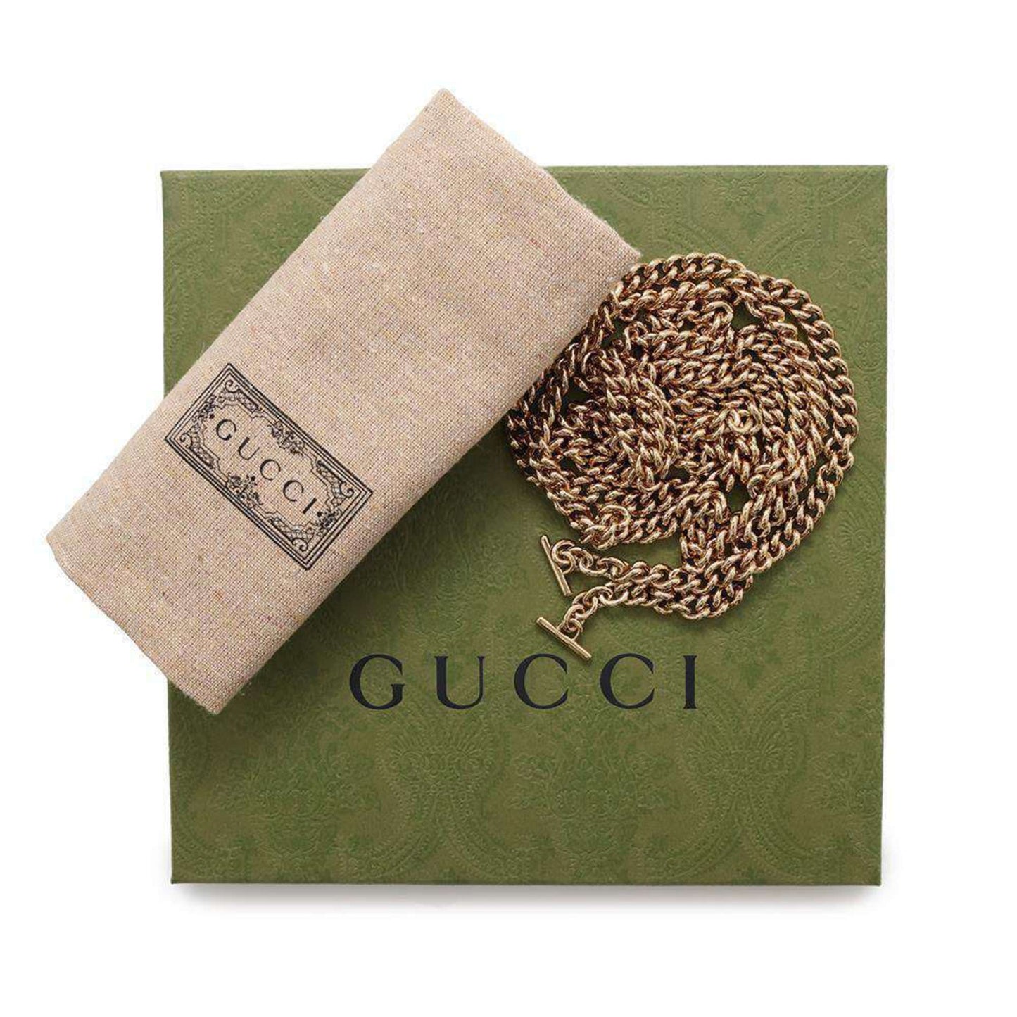 Gucci Black Leather Chain/Shoulder Wallet