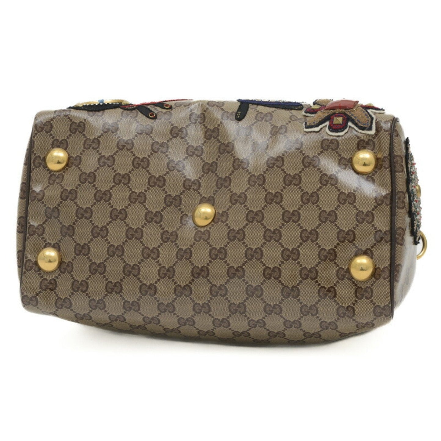 Gucci Brown Coated Canvas Handbag