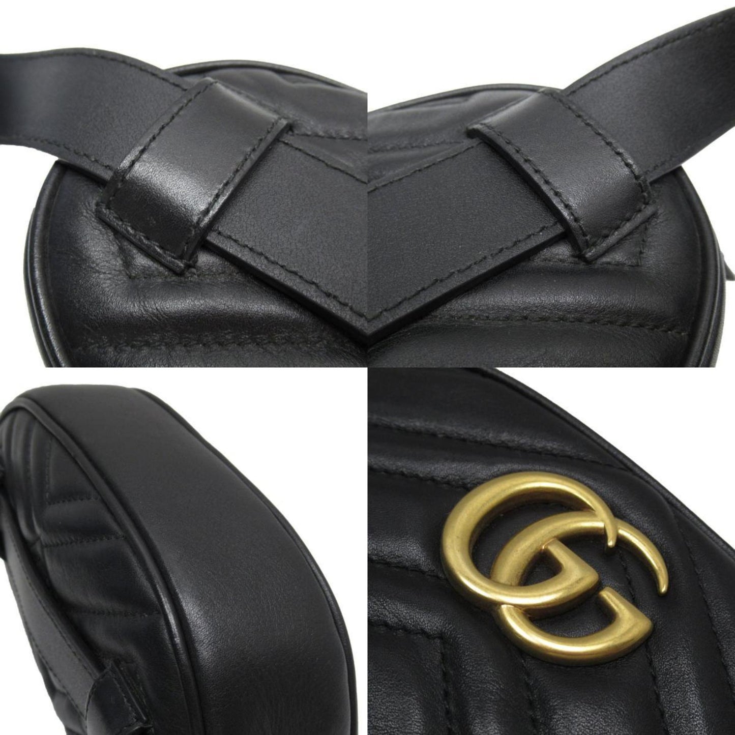 Gucci Black Leather Fanny Pack