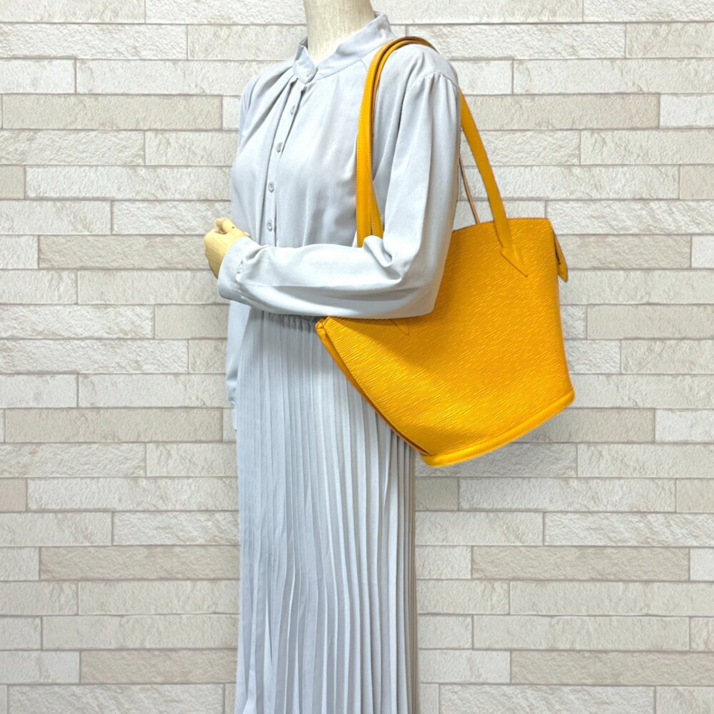 Louis Vuitton Epi Yellow Epi Leather Shoulder Bag