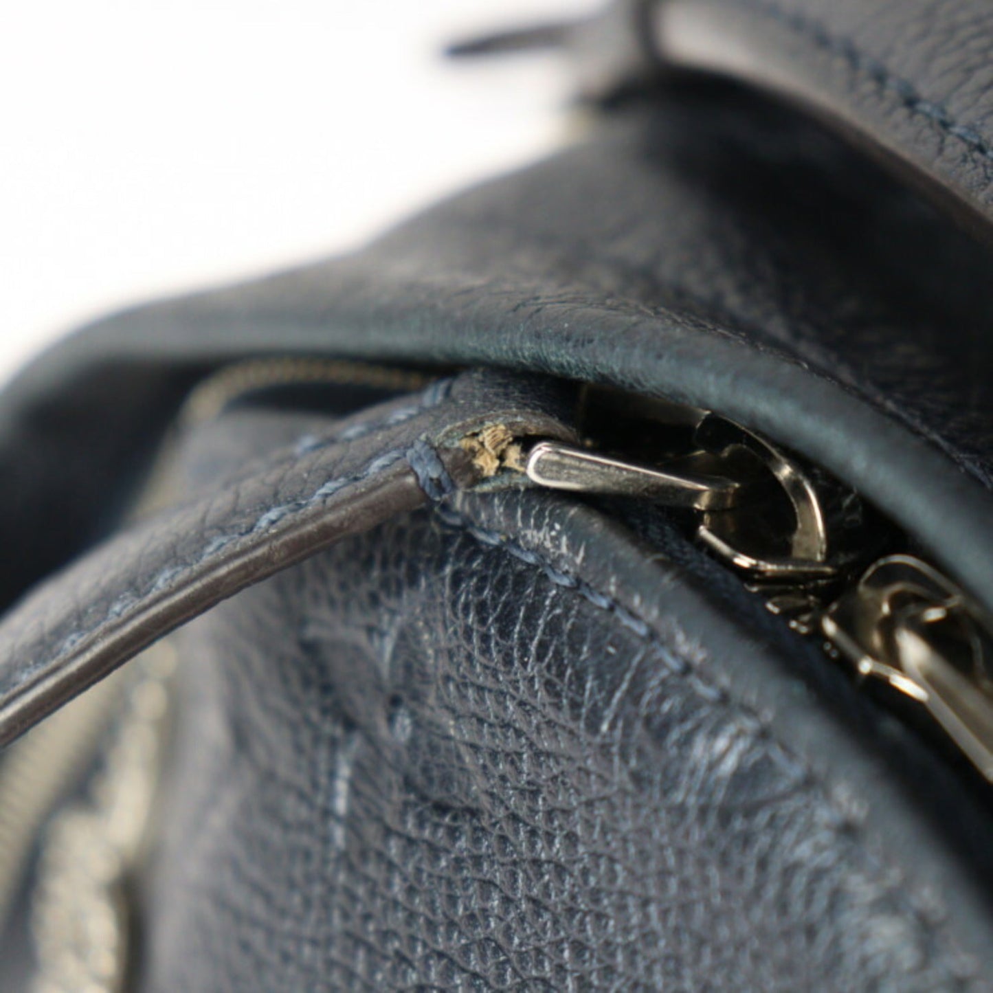 Louis Vuitton Blue Metallic Monogram Empreinte Backpack Handbag