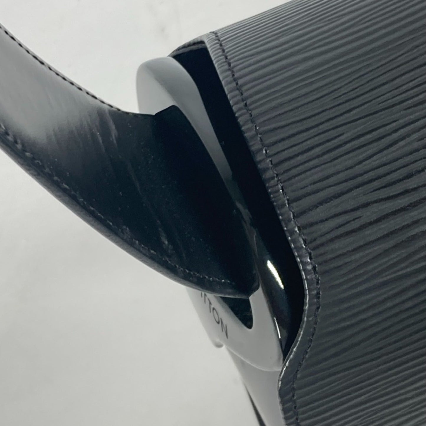 Louis Vuitton Black Noir Epi Leather Shoulder Bag