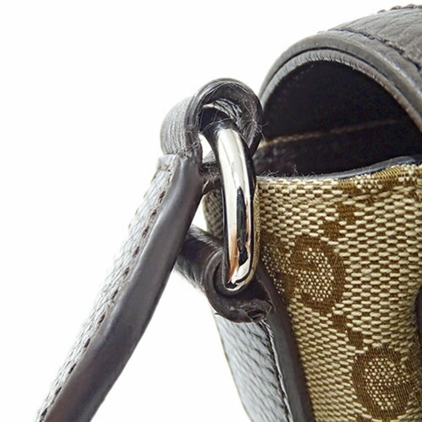 Gucci Beige Brown Gg Canvas Shoulder Bag