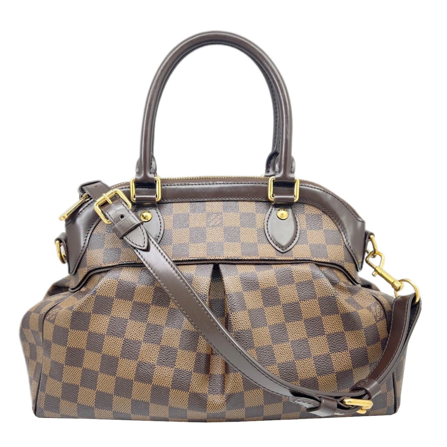 Louis Vuitton Brown Damier Canvas Handbag Shoulder Bag ()