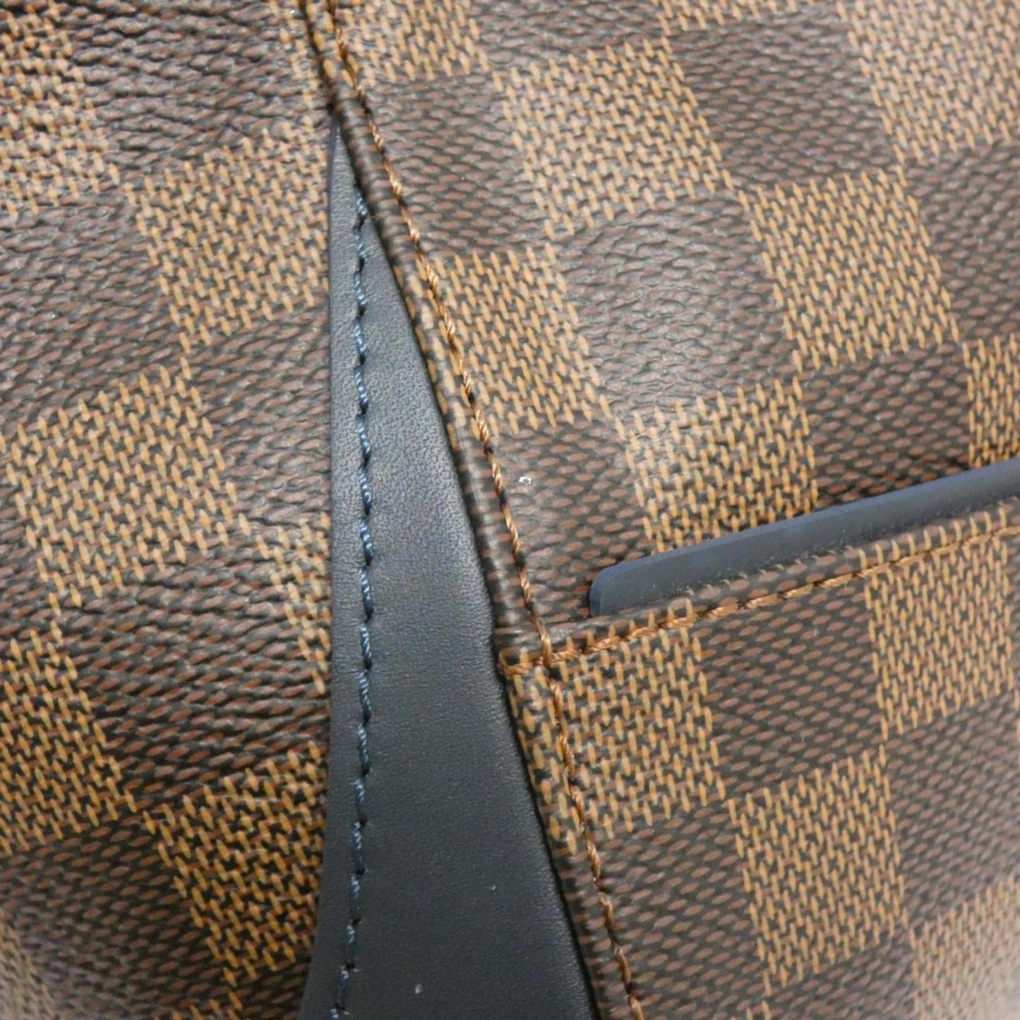 Louis Vuitton Blue Brown Ebene Coated Canvas Backpack