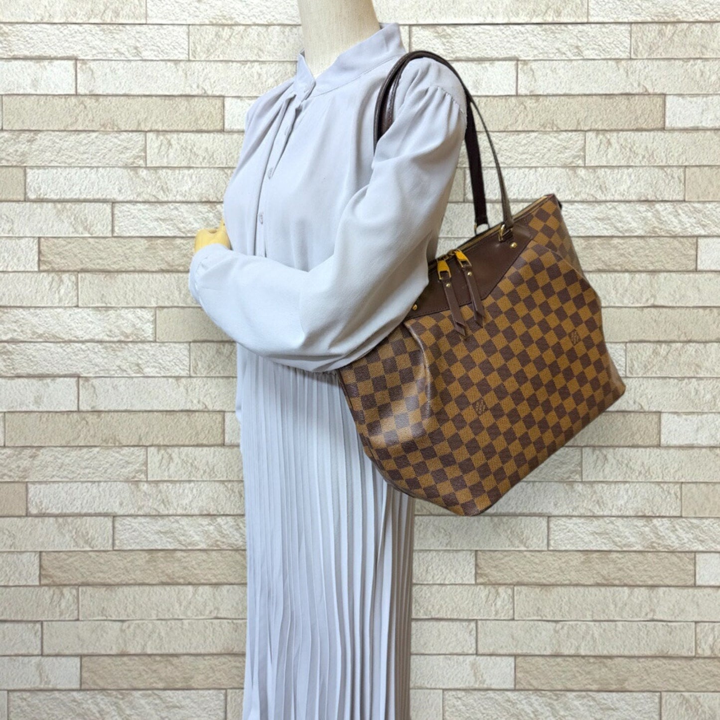 Louis Vuitton Brown Damier Canvas Shoulder Bag