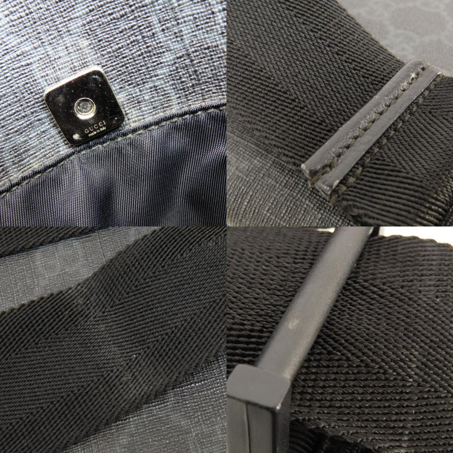 Gucci Black Pvc Shoulder Bag