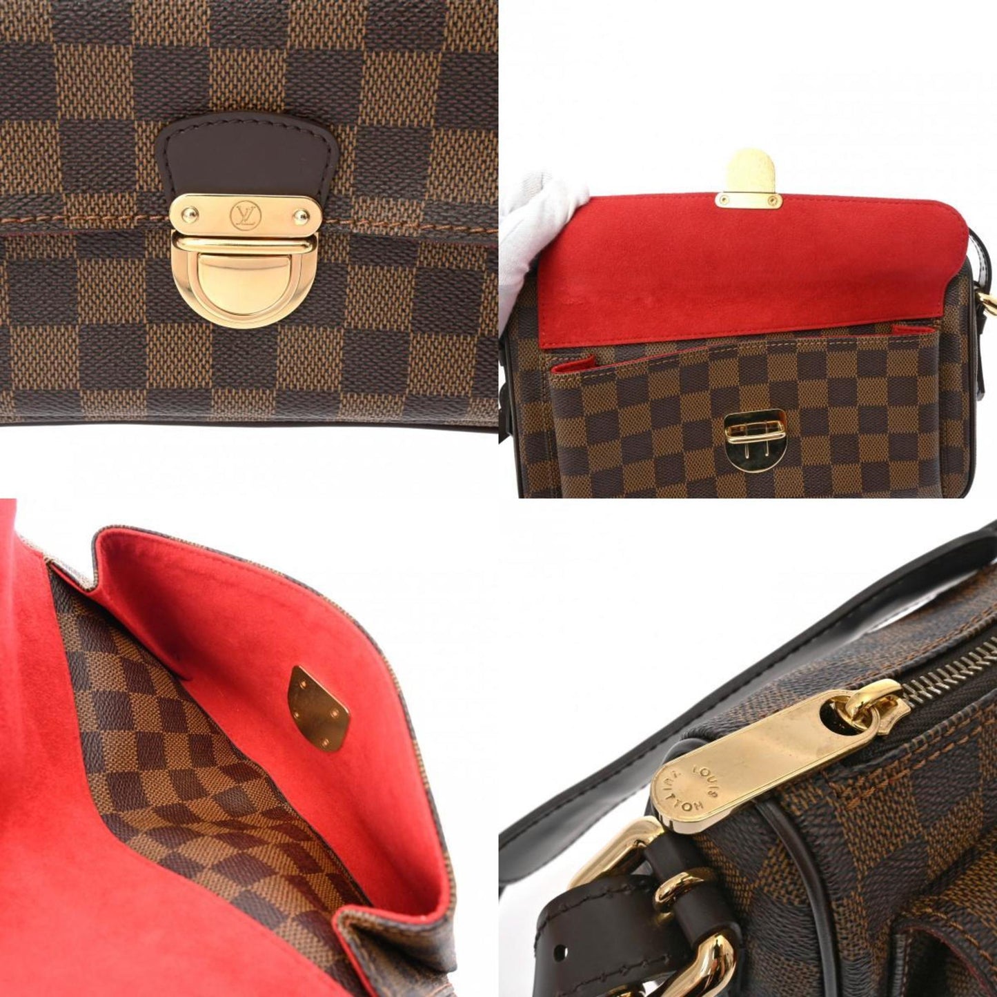 Louis Vuitton Damier Brown Damier Canvas Shoulder Bag