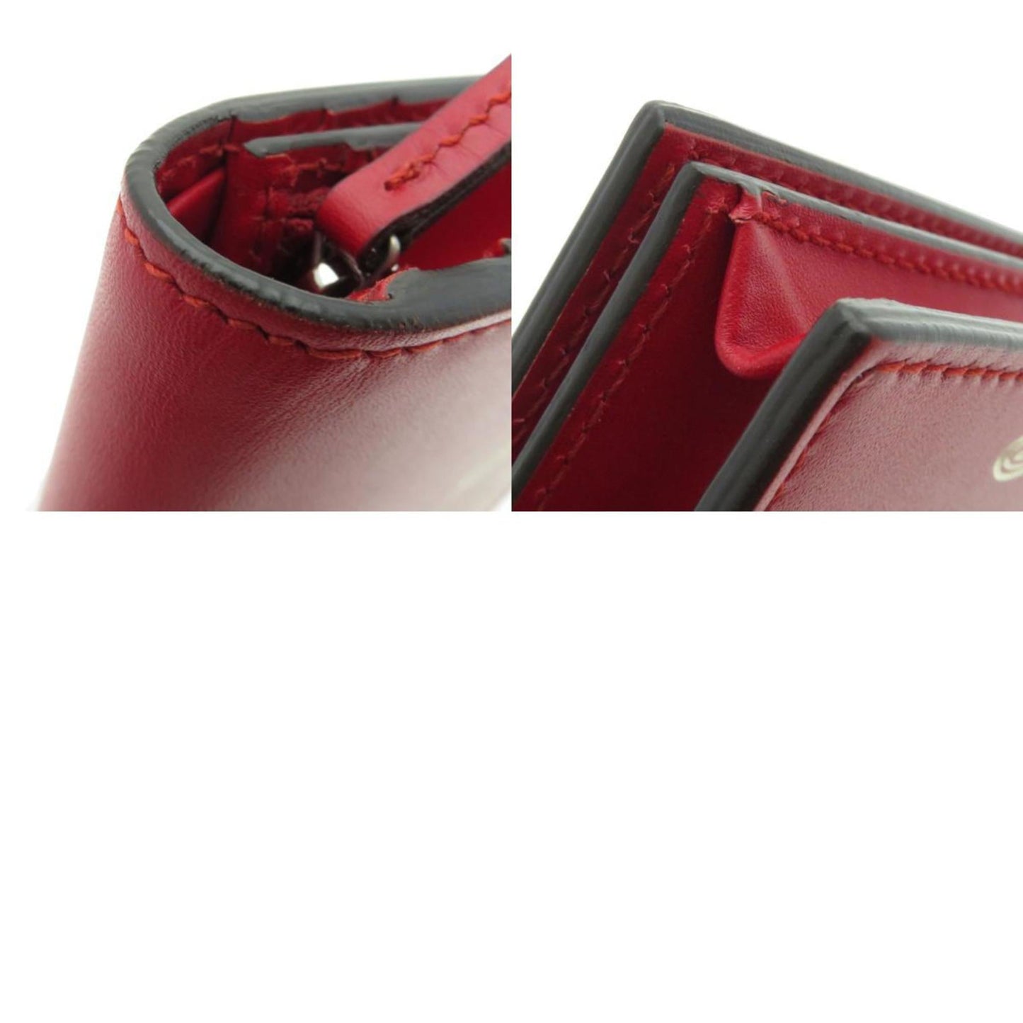 Gucci Red Color Leather Wallet (Bi-Fold)