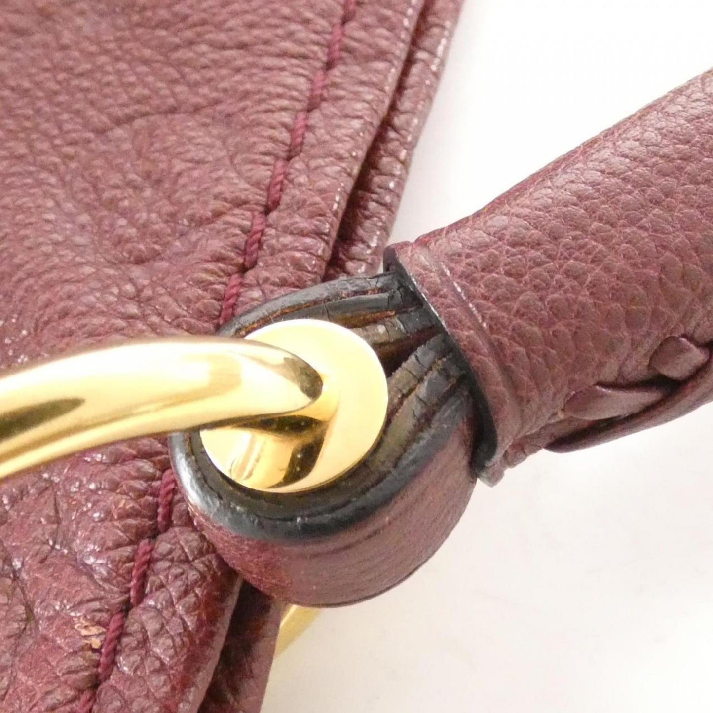 Louis Vuitton Flamme Red Color Leather Shoulder Bag