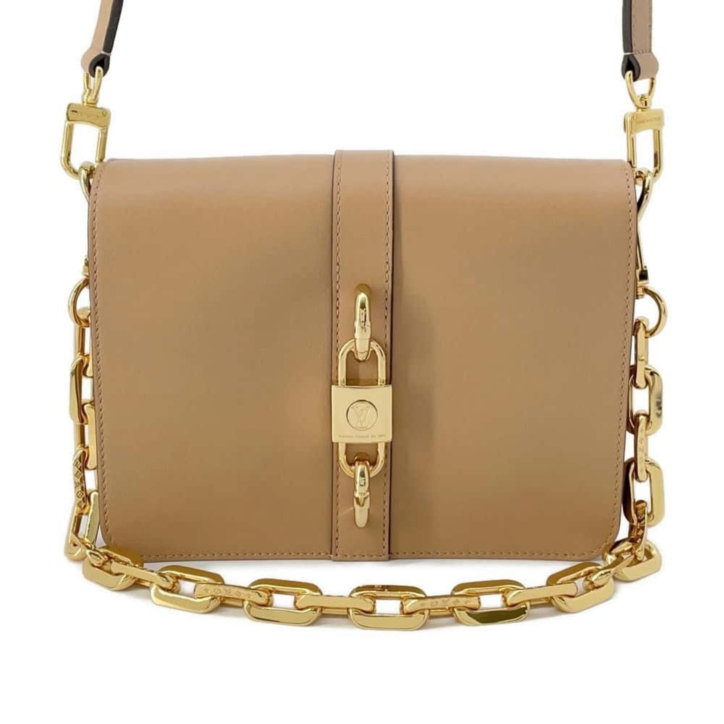 Louis Vuitton Camel Leather Shoulder Bag ()