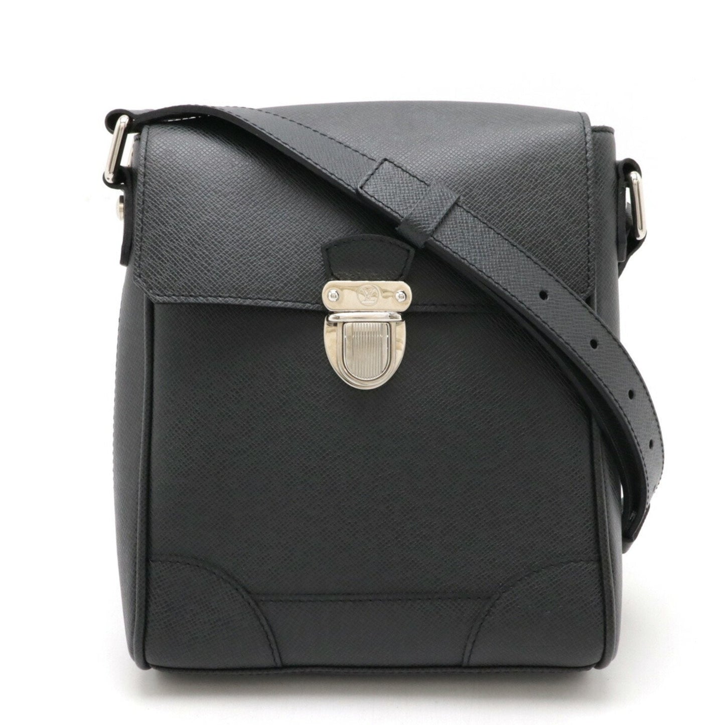 Louis Vuitton Ardoise Black Taiga Leather Shoulder Bag