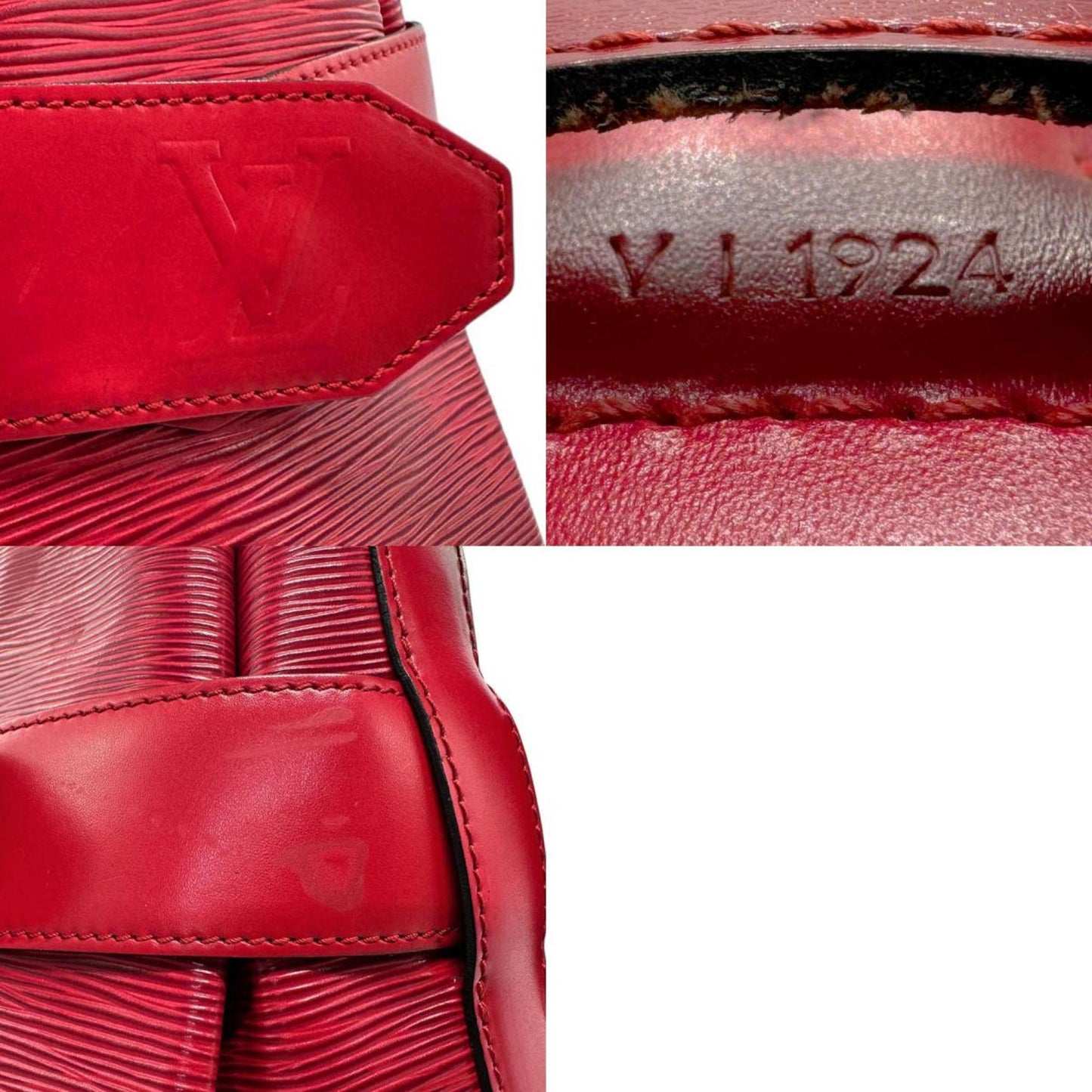 Louis Vuitton Red Color Epi Leather Shoulder Bag