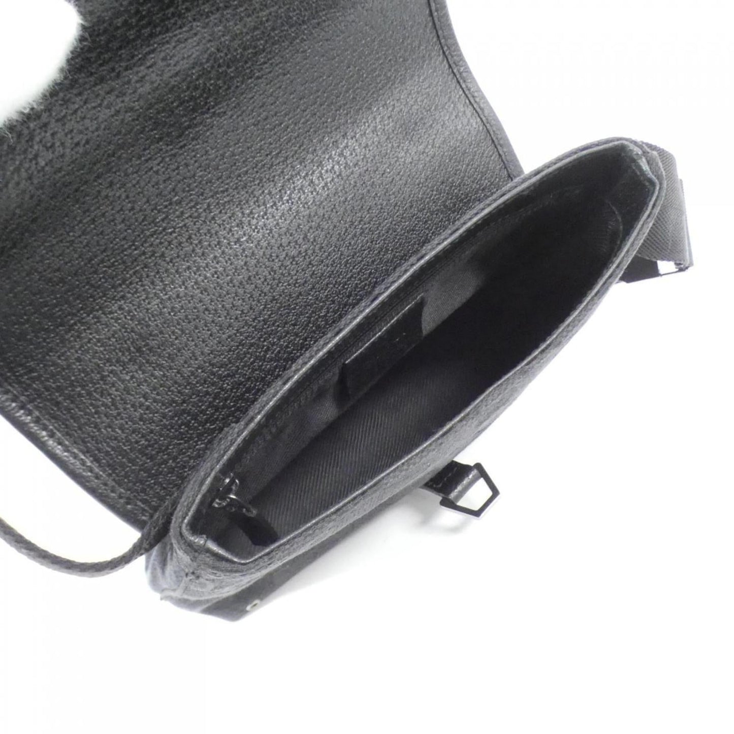 Gucci Black Gg Canvas Fanny Pack