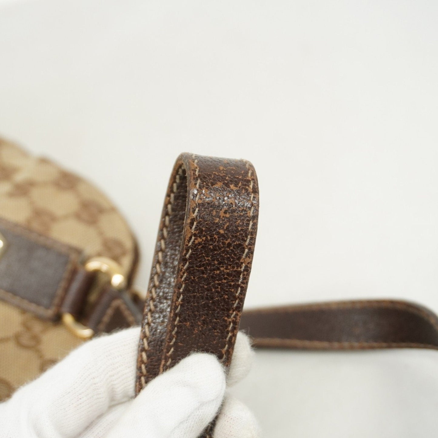 Gucci Brown Canvas Tote Bag