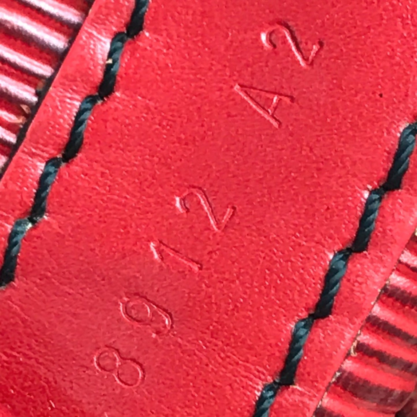 Louis Vuitton Red Leather Shoulder Bag