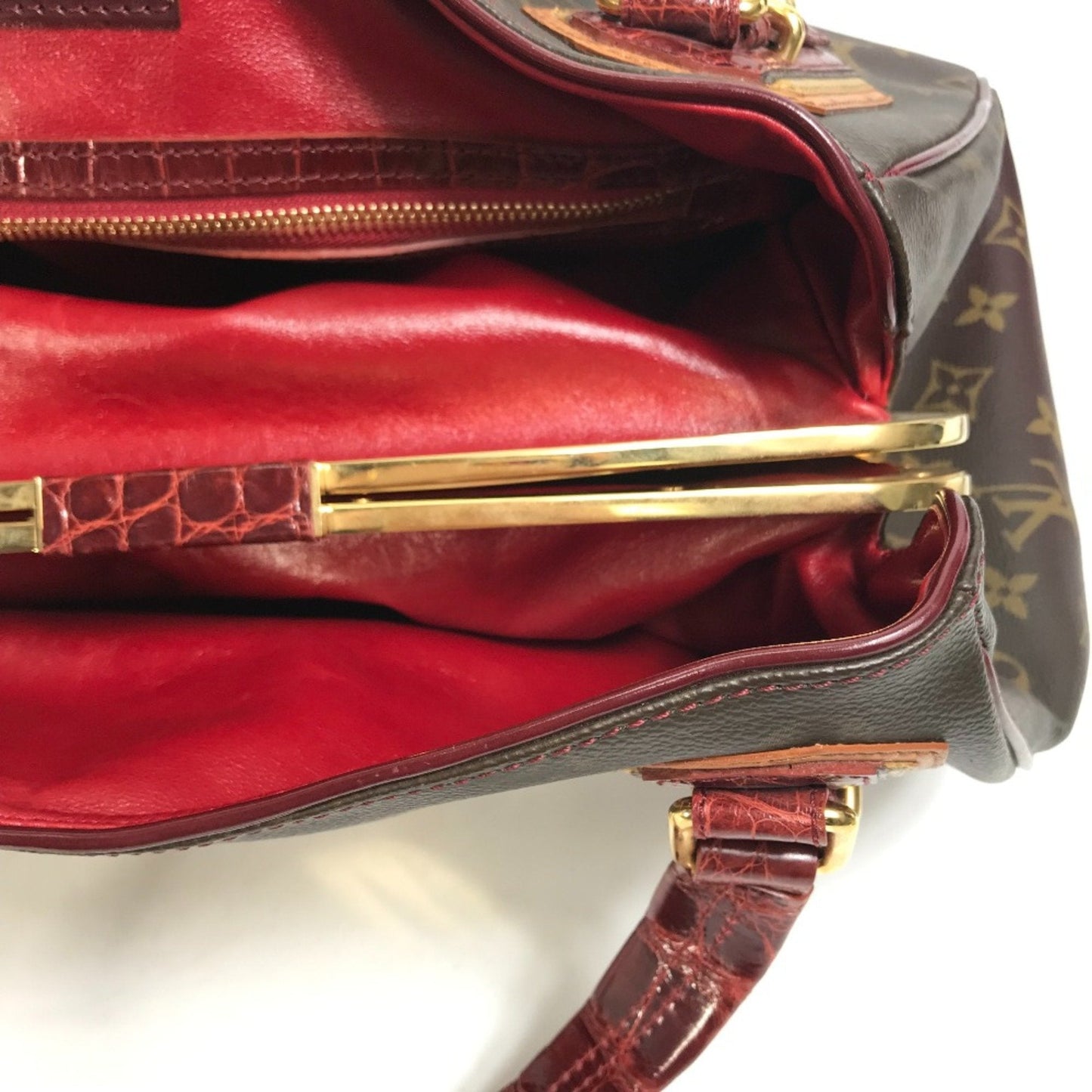 Louis Vuitton Red Cloth Shoulder Bag