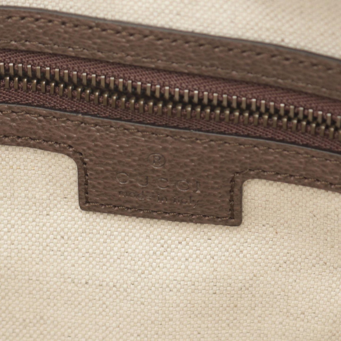 Gucci Beige Brown Multi-Color Pvc Coated Canvas Leather Shoulder Bag