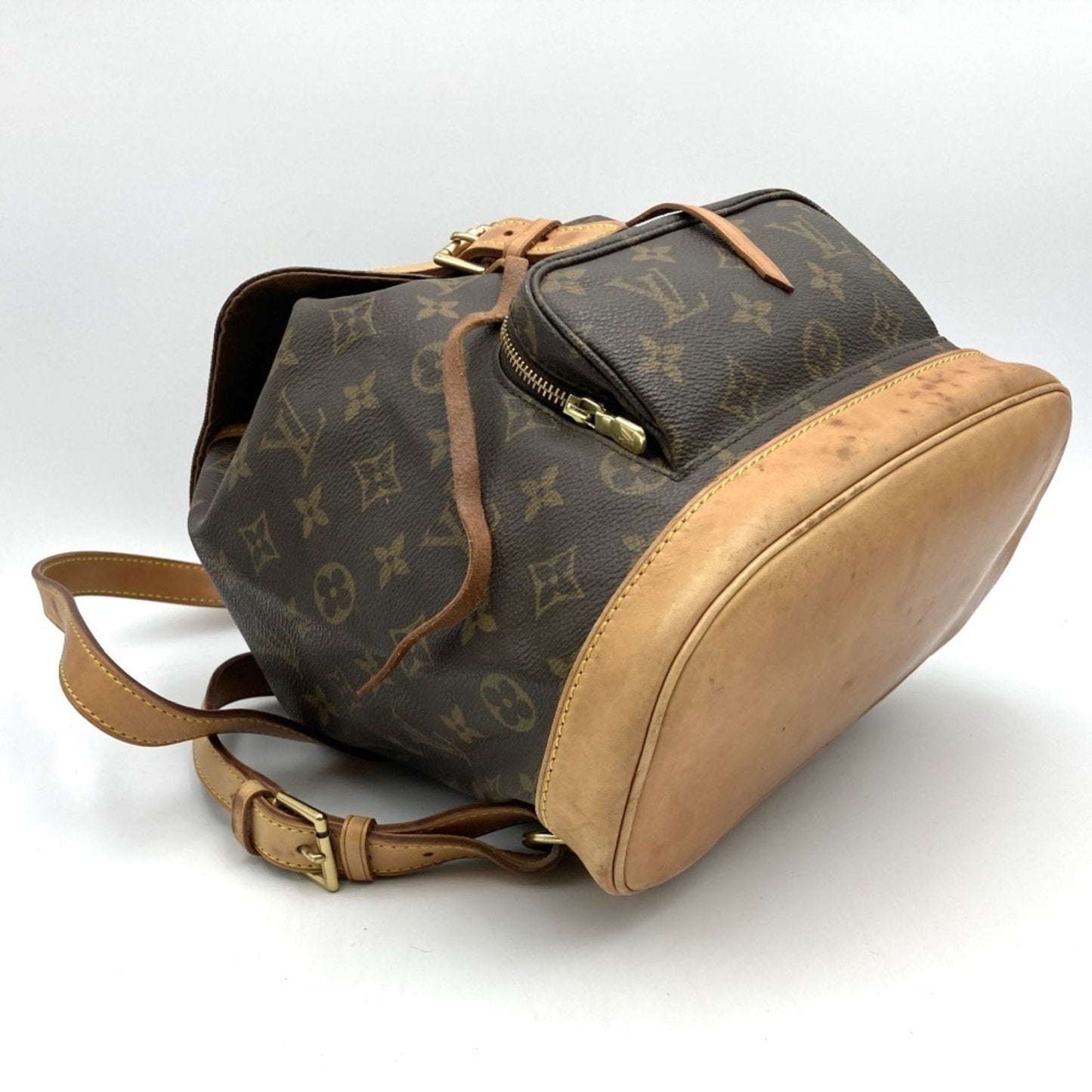 Louis Vuitton Brown Monogram Leather Backpack
