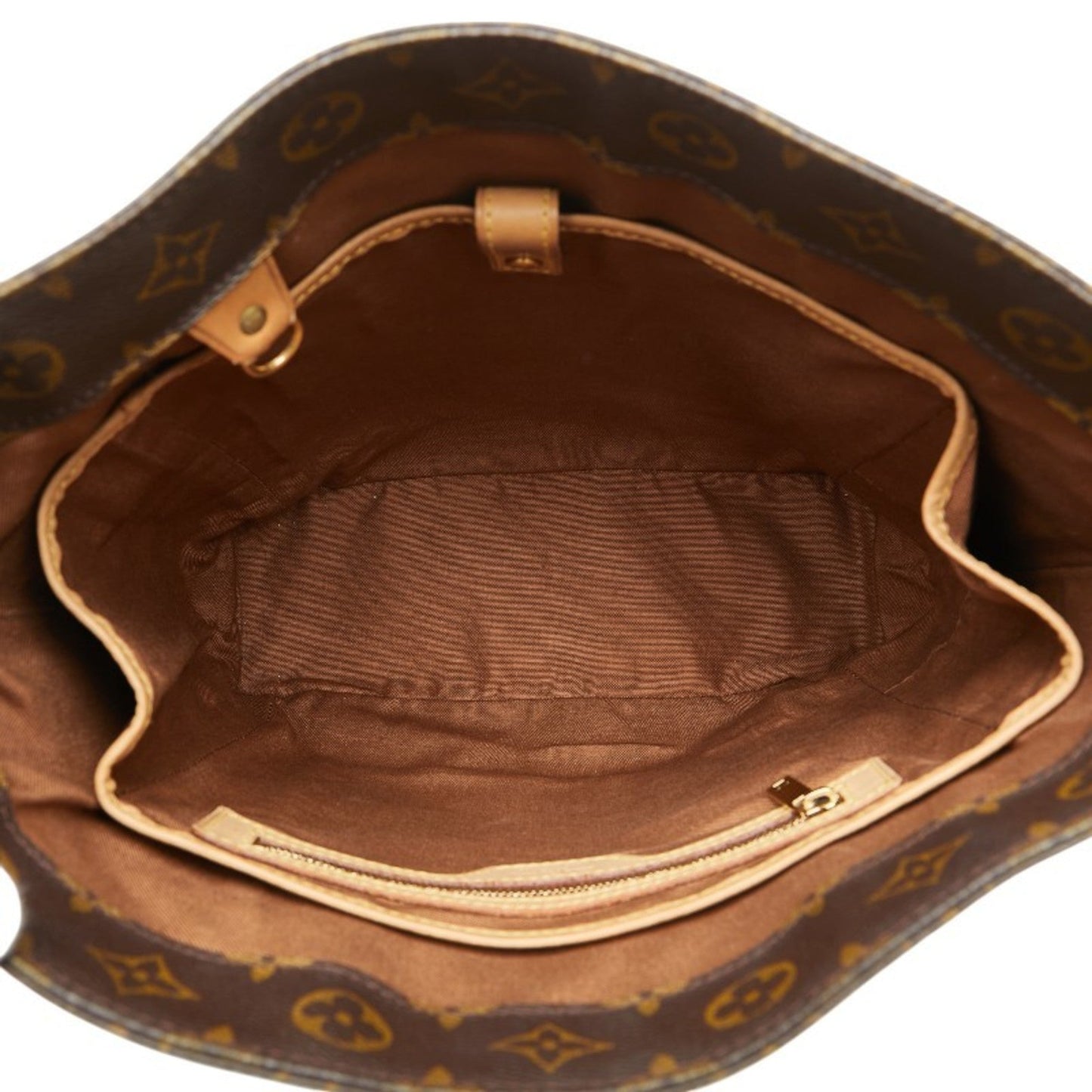 Louis Vuitton Brown Pvc Leather Shoulder Bag Tote Bag